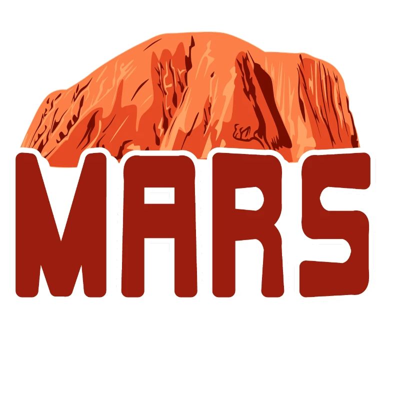 MARS National Park Retro Outer Space Planet
