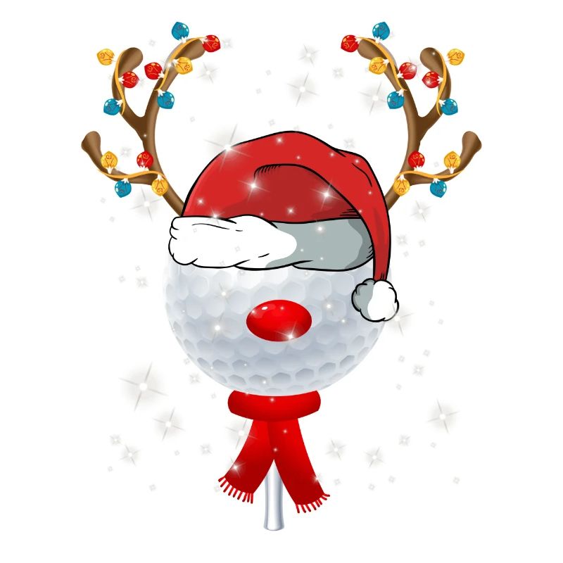 Christmas Golf Ball