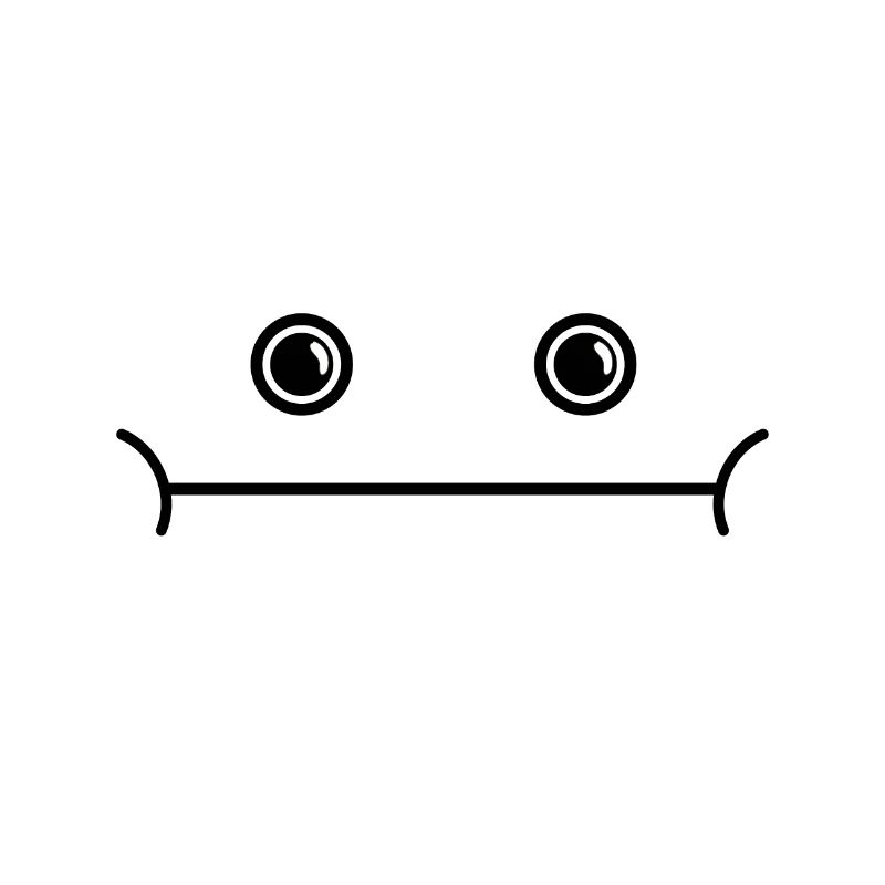 visage de monstre doux