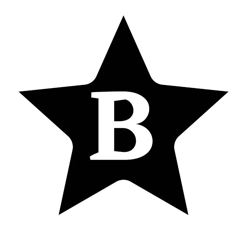 Letter b star