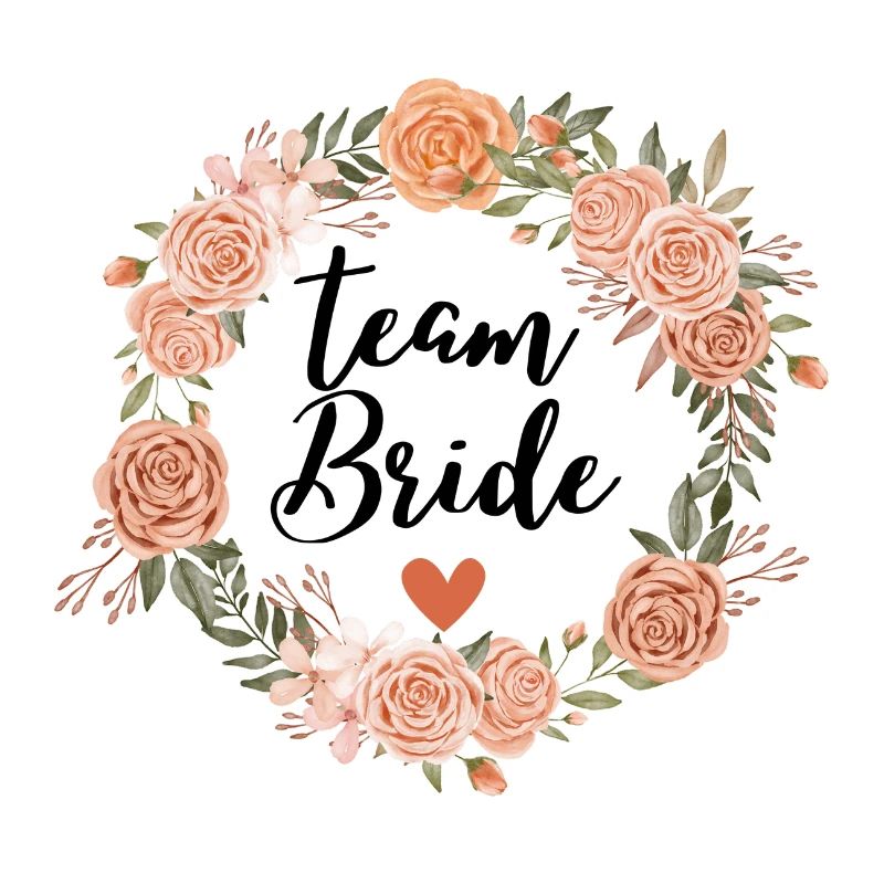 Team floral bride watercolor - assorted