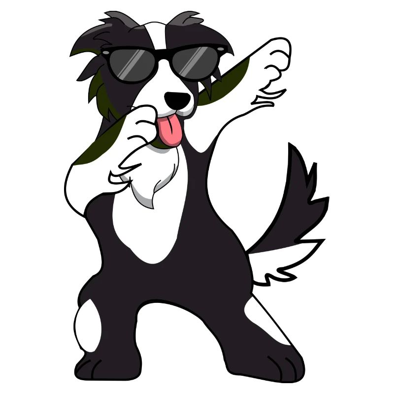 Cadeau de danse Dabbing Dab Border Collie
