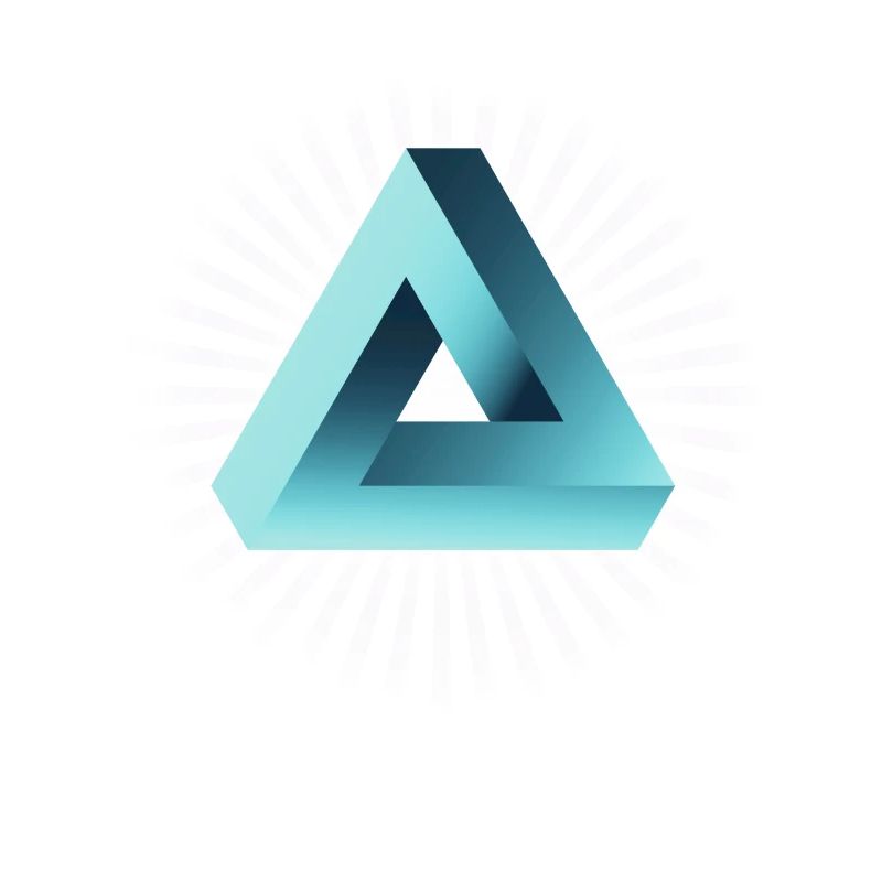 illusion illuminati Tri fold Pyramide Nerd mathe