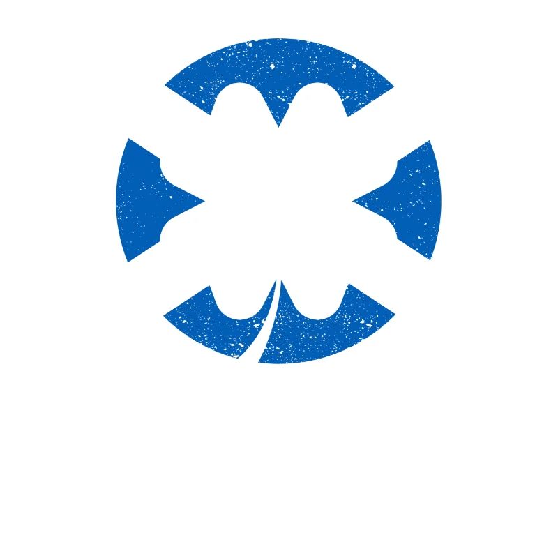 Scottish Flag Irish Shamrock Leaf