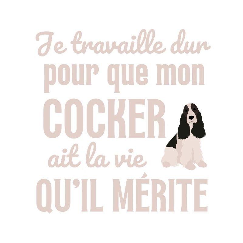 Chien mignon cocker