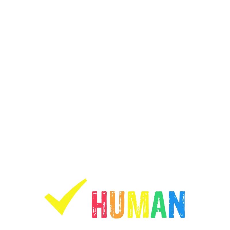 HUMAN Awesome Pride Identification Retro T-Shirt