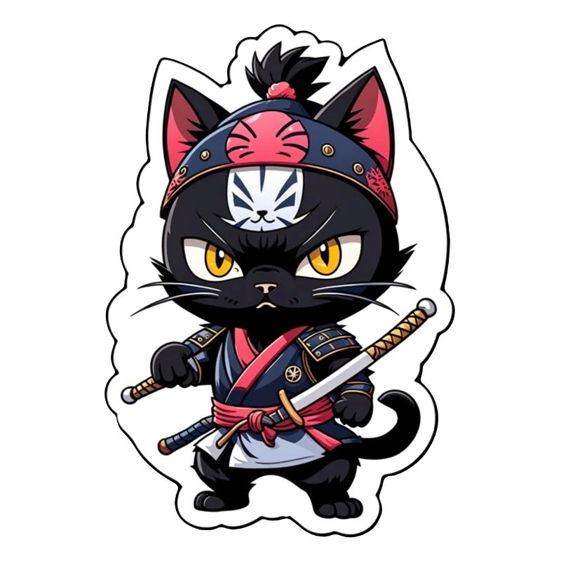 Ninja Katze - Samurai Kätzchen