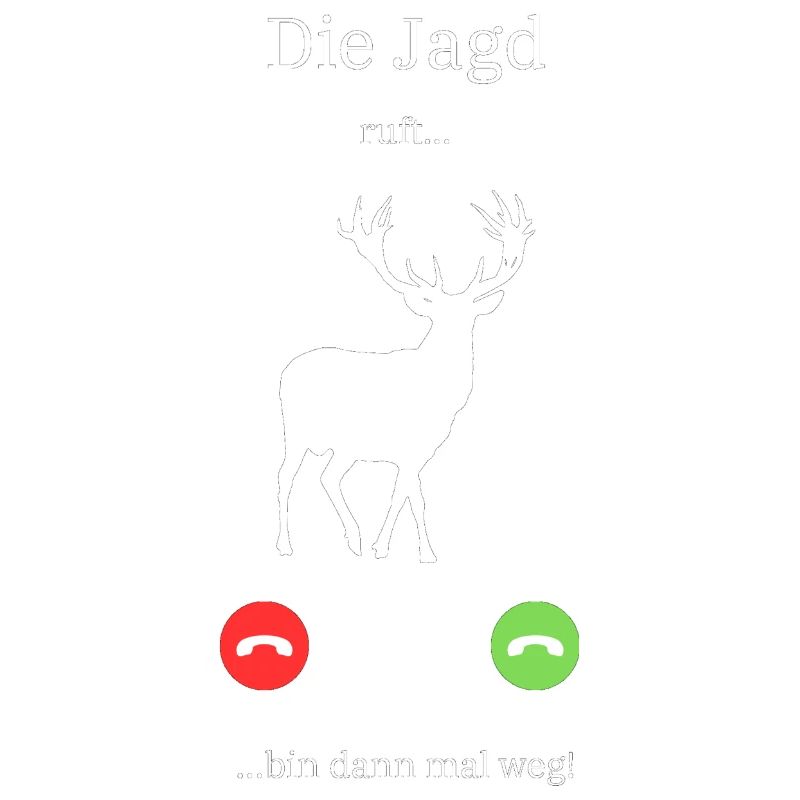 Anruf Hirsch die Jagd ruft Geschenk Jäger