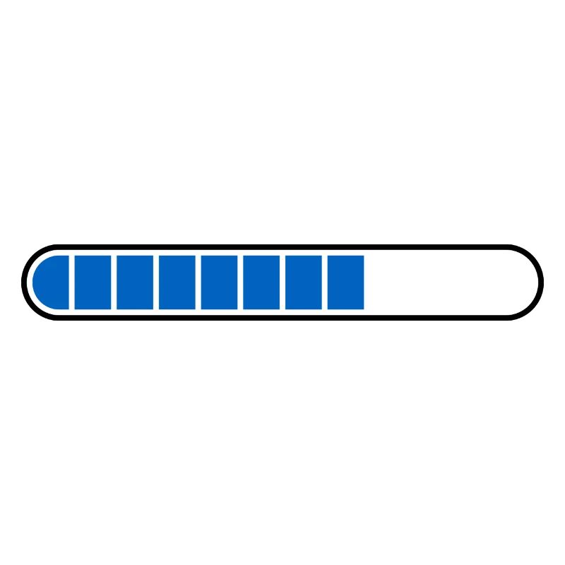 Loading bar PC Icon blue