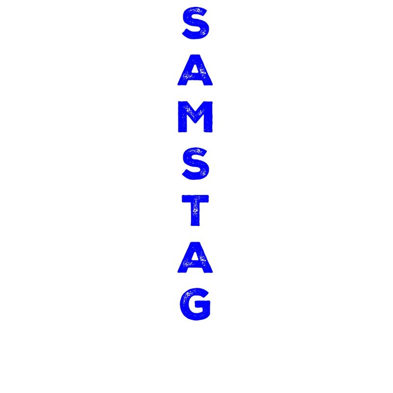 Samstag - blau