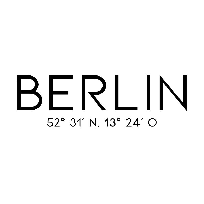 Berlin Coordinates - Germany Brandenburg Gate