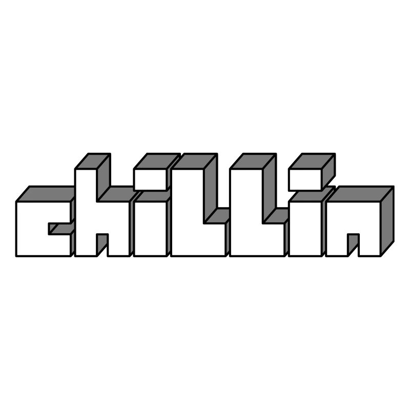 just a simple geometric simple chillin graffiti