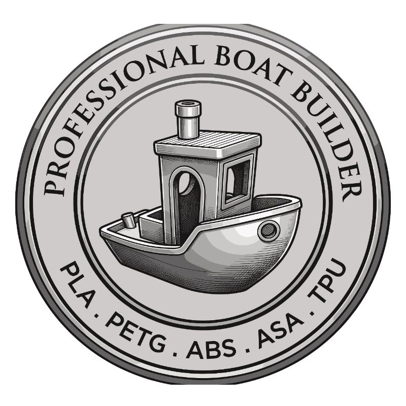 Constructeur professionnel de bateaux – Emblème d’impression 3D