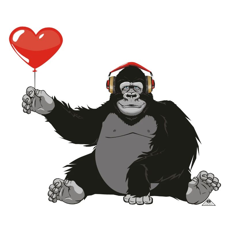 Gorilla mit Herz