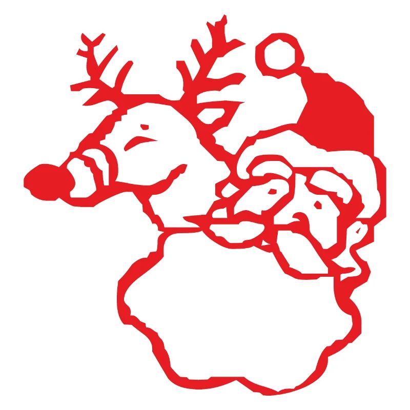 Weihnachtsmann Rentier