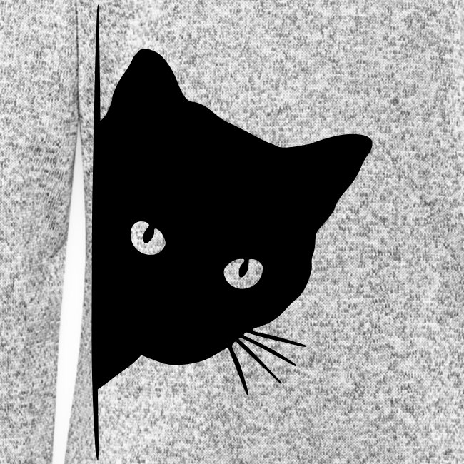 peeking cat - Frauen Kapuzen-Fleecejacke
