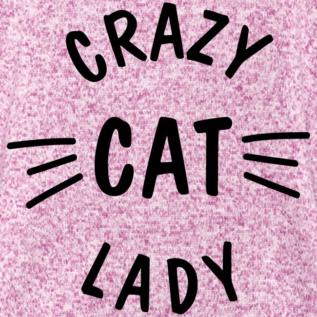 Crazy Cat Lady meow - Frauen Kapuzen-Fleecejacke