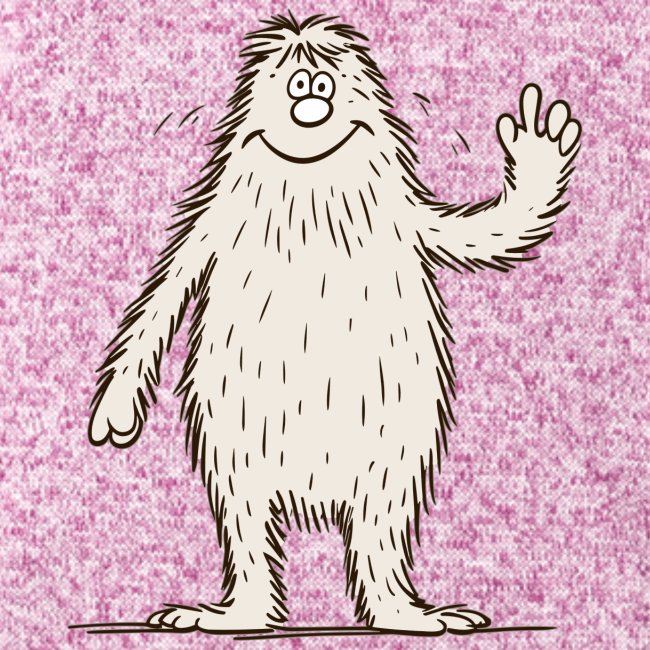 Bigfoot Sasquatch Yeti - als Comic Zeichnung