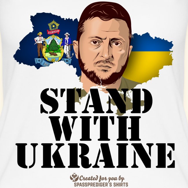 Ukraine Maine Unterstützer Motiv