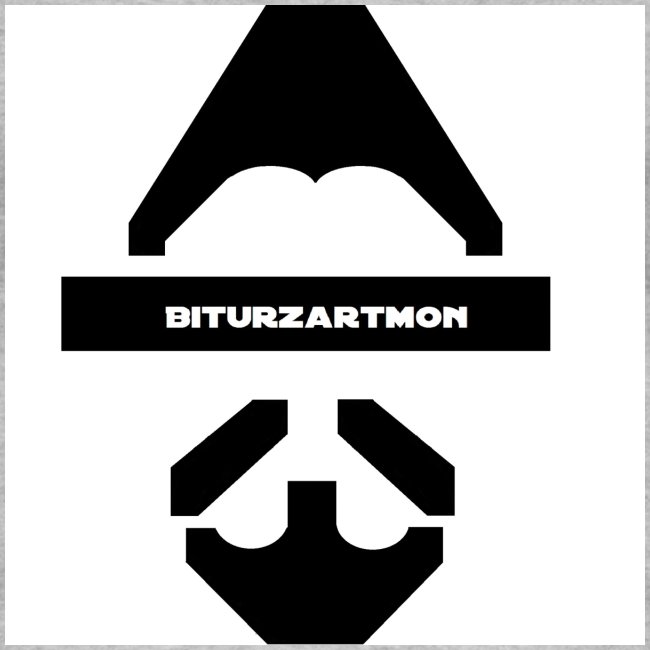 Biturzartmon Logo schwarz/weiss glatt