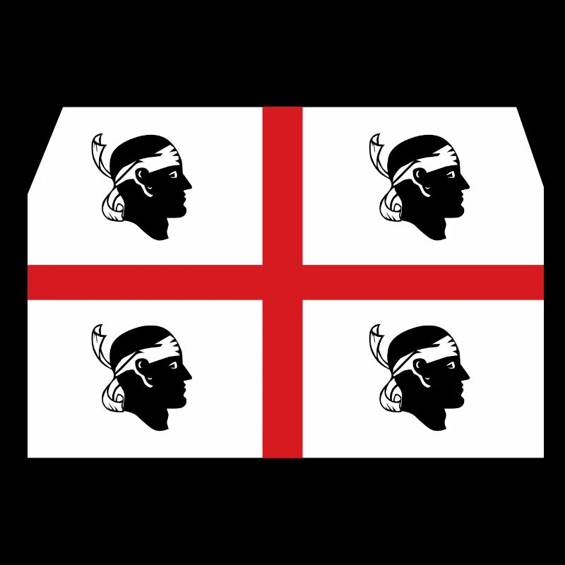 drapeau d’autocollant de Sardaigne autocollant drapeau Sardaigne