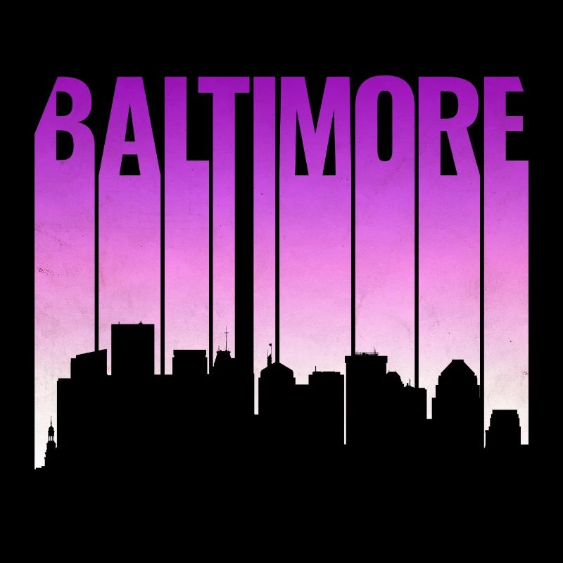 Baltimore Skyline Gradient