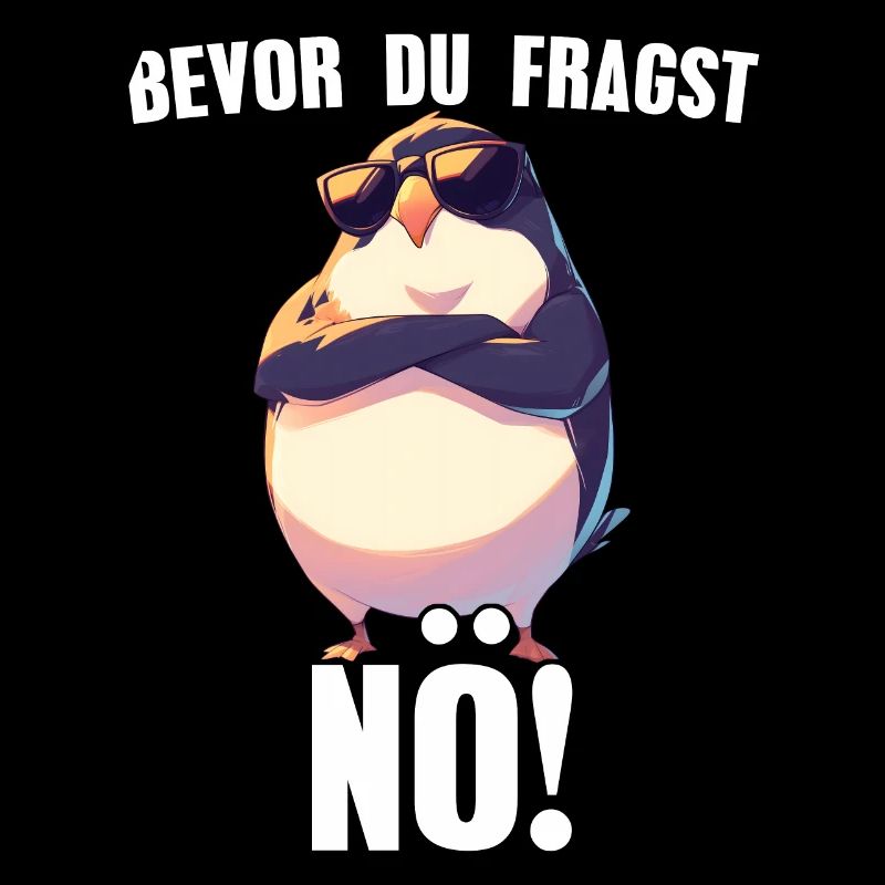 Before you ask: Nope! Sarcasm Comic Penguin