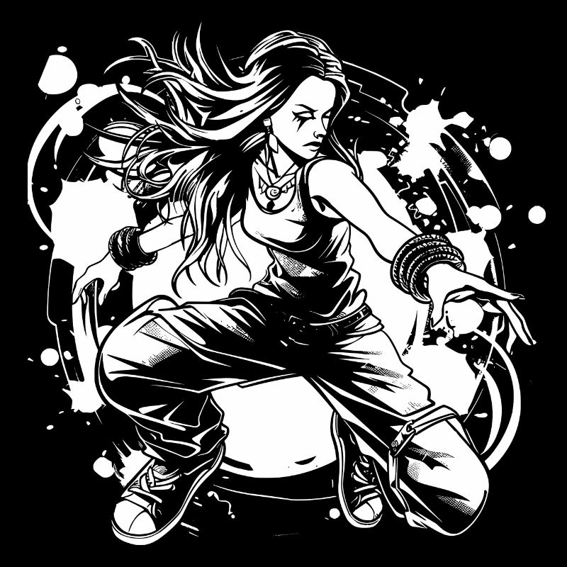 Breakdancer Mädchen