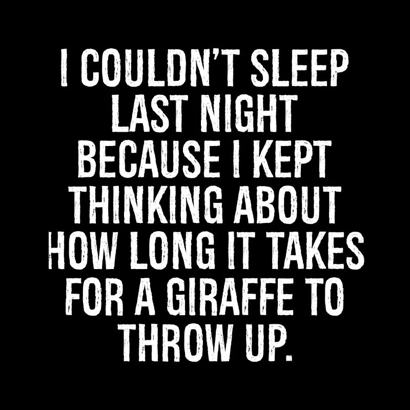 I couldn't sleep last night because I kept think