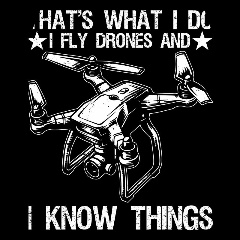 I Fly Drones And I Know Things Funny Drone Pilot