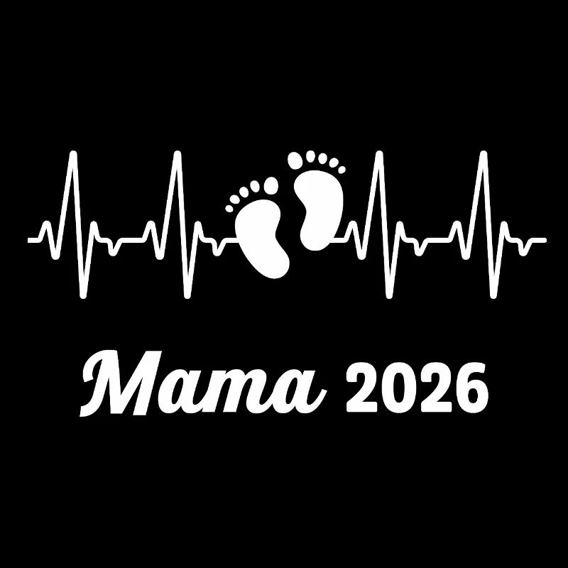Mama 2026 Loading Werdender Mutter Herzschlag