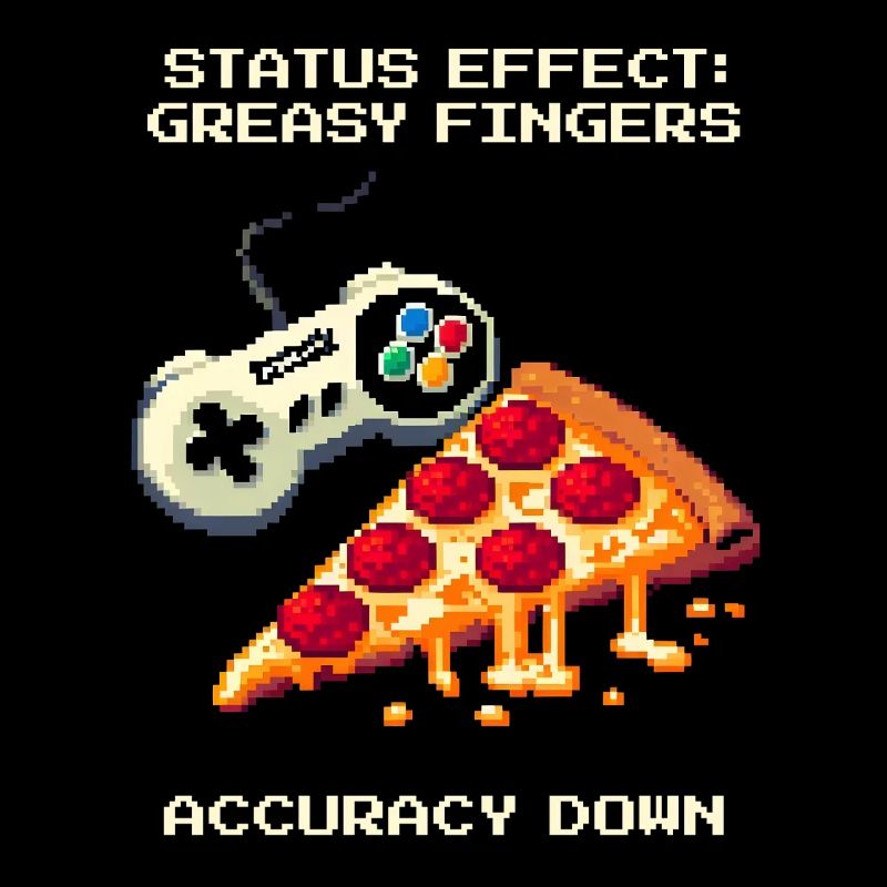 Status Effect: Greasy Fingers | Pizza Aim Humor