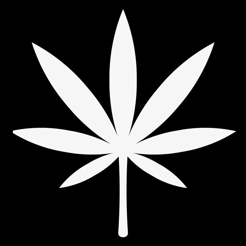 Cannabis / Marijuana / Feuille de chanvre (blanc)