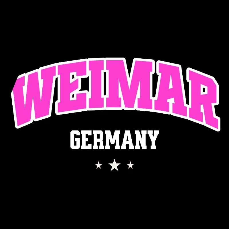 Weimar Germany Typography Neon Pink
