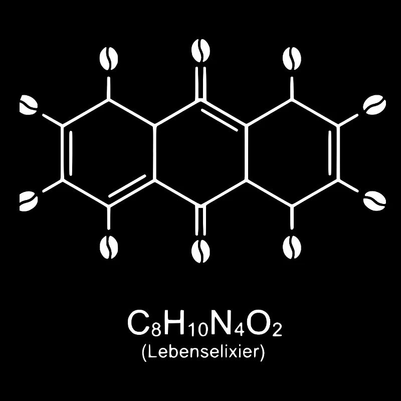 Caffeine Molecule Art Print