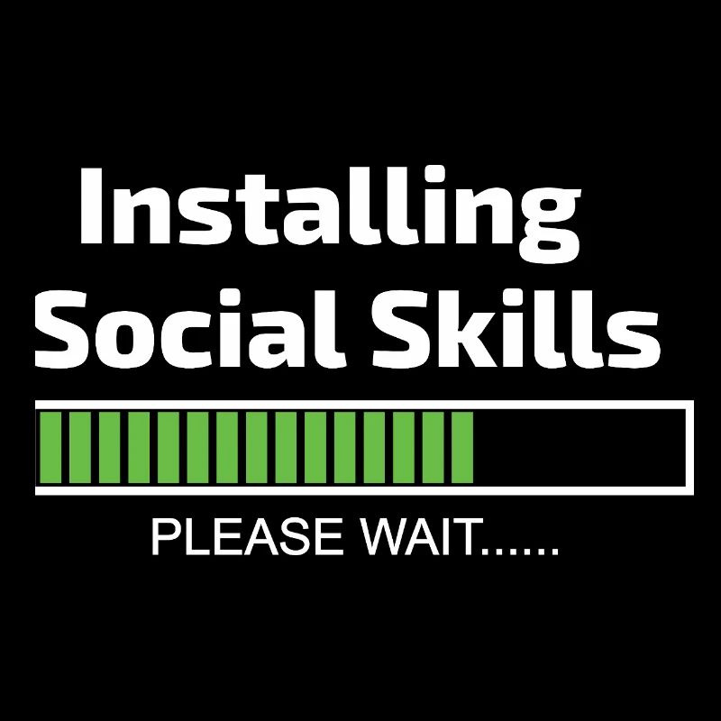 Social Skills Loading Funny Software Programmer