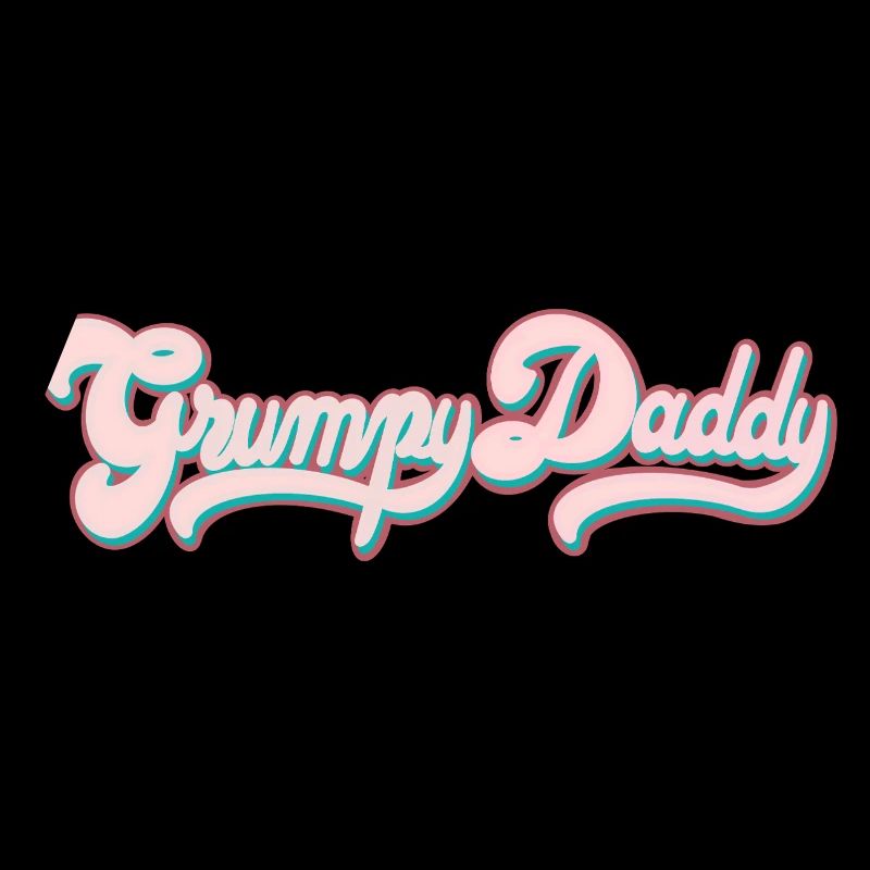 Grumpy Daddy Retro Script - Farbe "Sports Bra"