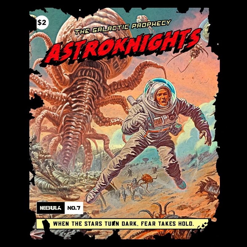 Comic Strip, 50s Comic, Space Monster