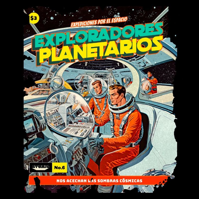 Comic, Comic Strip, 50s, Space Adventure