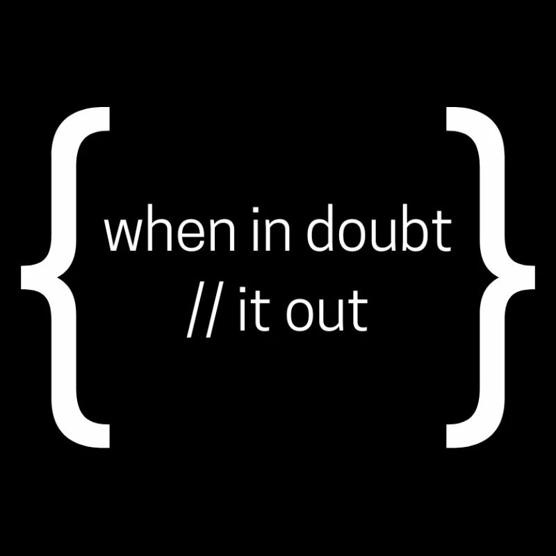 When in doubt, comment it outt white