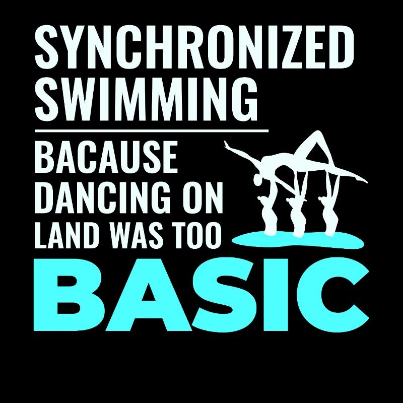 Synchronized Swimming Dancing Basic Swimmer Humor