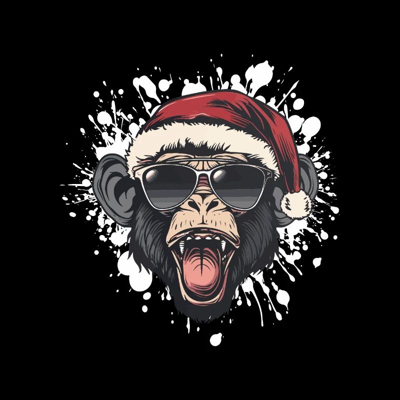 Monkey Christmas Funny