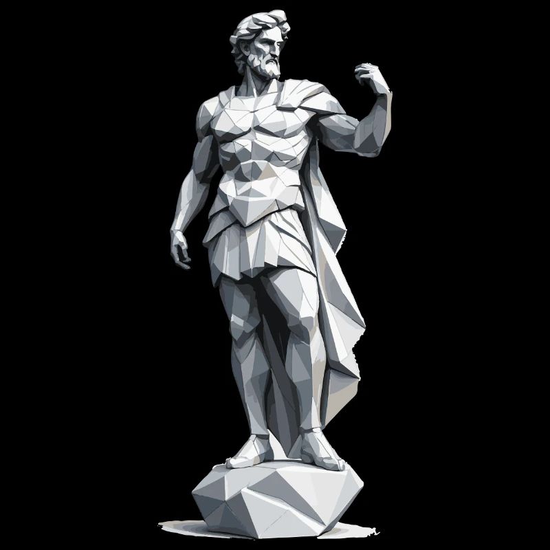 Greek God - Low Poly Design