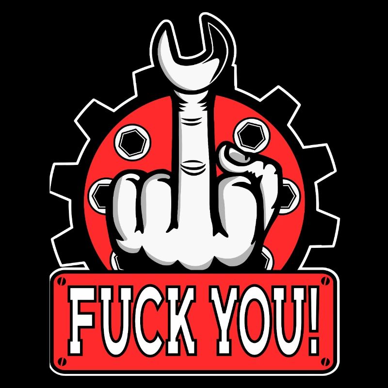 Provokantes Mittelfinger Statement