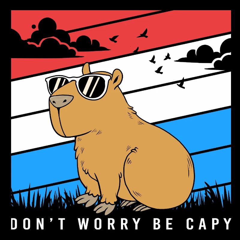 Dont Worry Be Capy Capybara