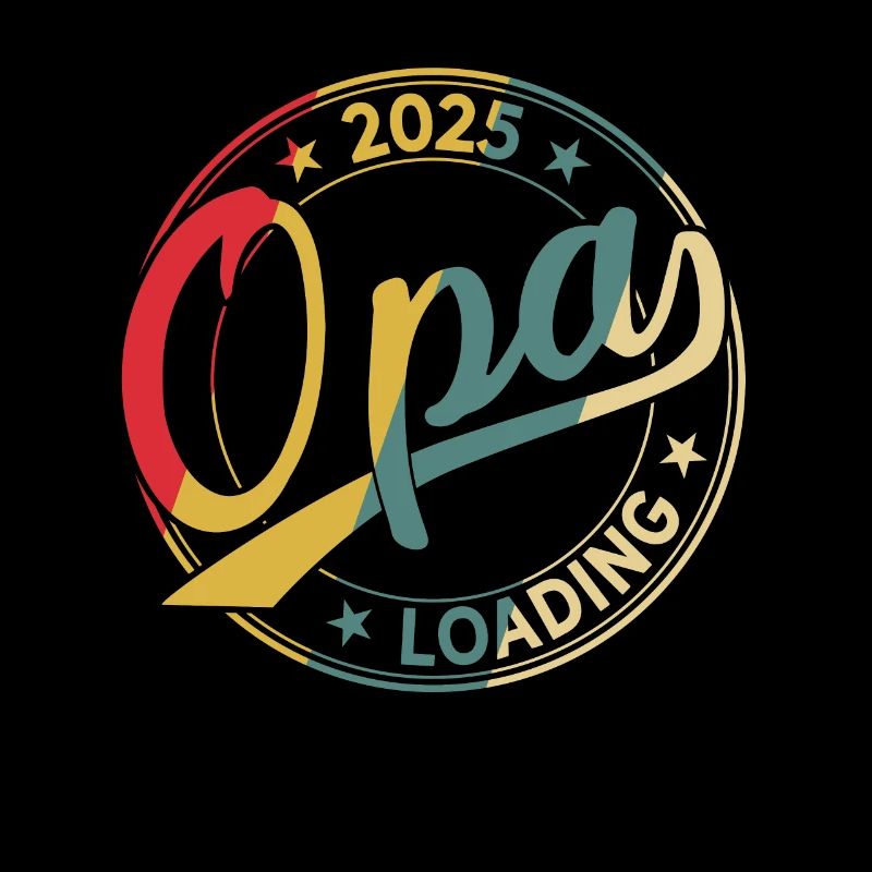 Opa 2025 Loading Retro Werdender Opa 2025