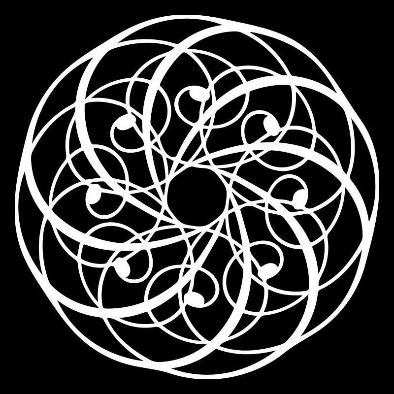 Forme de cercle vectoriel Mandala