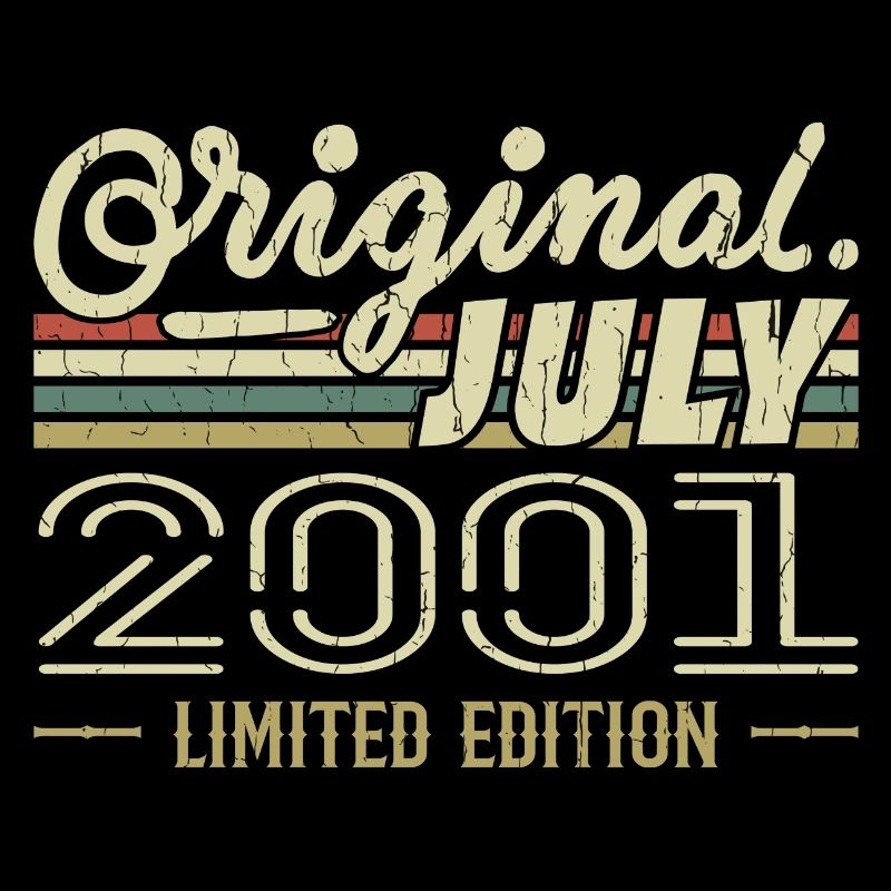 Juli 2001 Original Geburtstagsgeschenk 2001