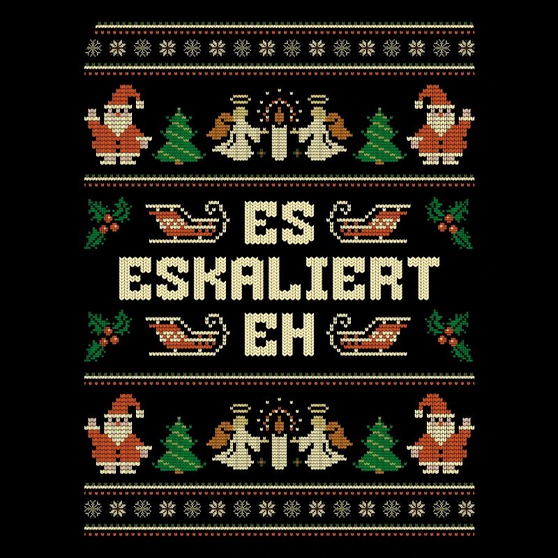"Es eskaliert eh" Ugly Christmas Party Kostüm