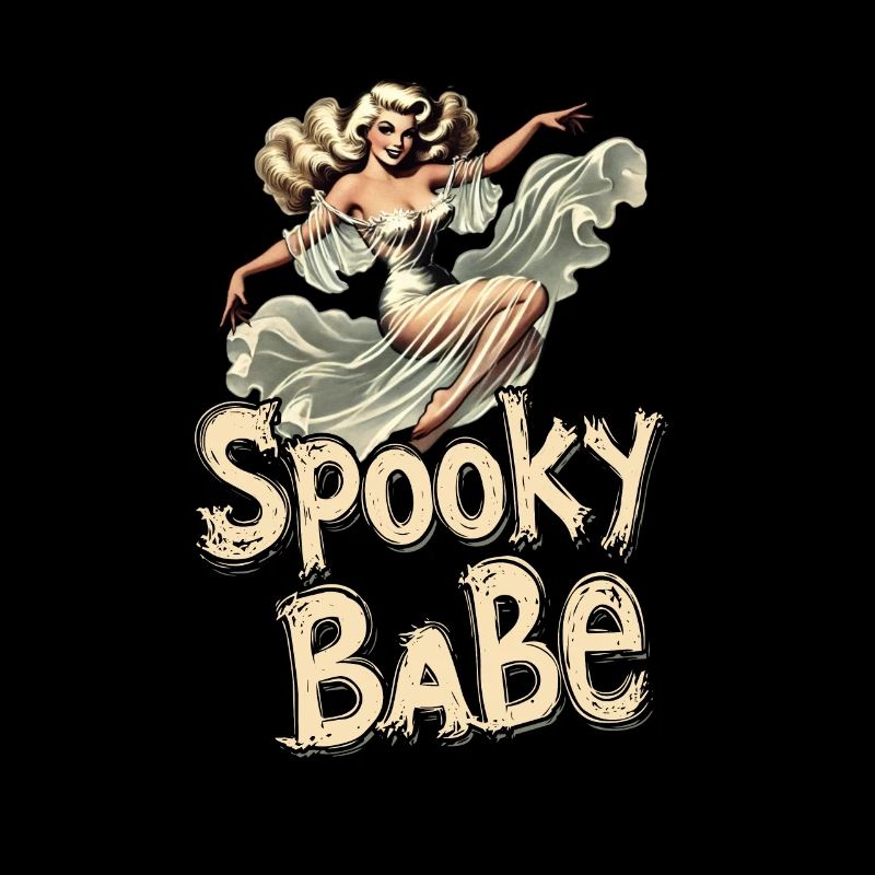Spooky Babe Retro Ghost Women's Costume